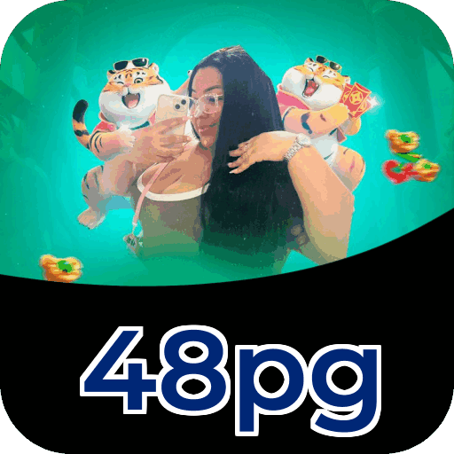Interface do aplicativo 48pg mostrando jogos disponíveis no iOS e Android