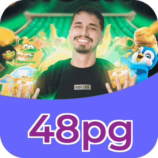 Passo a passo visual mostrando processo de download e instalação do aplicativo 48pg
